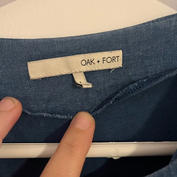 oak & fort light denim jacket - Picture 2 of 3